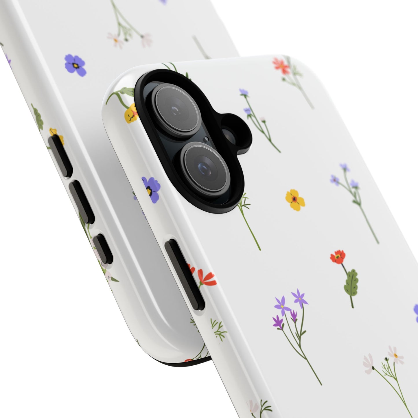 Wildflowers Floral Phone Case, Elegant Tough Case for iPhone, Flower Design, Gift for Her, Spring Accessory, Eco-Friendly Mobile Cover