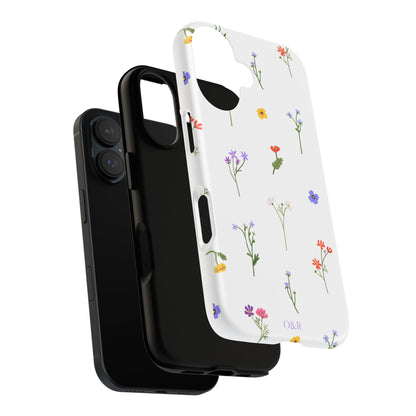 Wildflowers Floral Phone Case, Elegant Tough Case for iPhone, Flower Design, Gift for Her, Spring Accessory, Eco-Friendly Mobile Cover