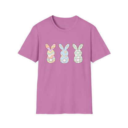 Groovy Bunny Easter Unisex T-Shirt, Hippie Rabbit Tee, Spring Bunny Shirt, Colorful Easter Outfit