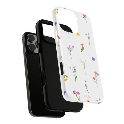 Wildflowers Floral Phone Case, Elegant Tough Case for iPhone, Flower Design, Gift for Her, Spring Accessory, Eco-Friendly Mobile Cover