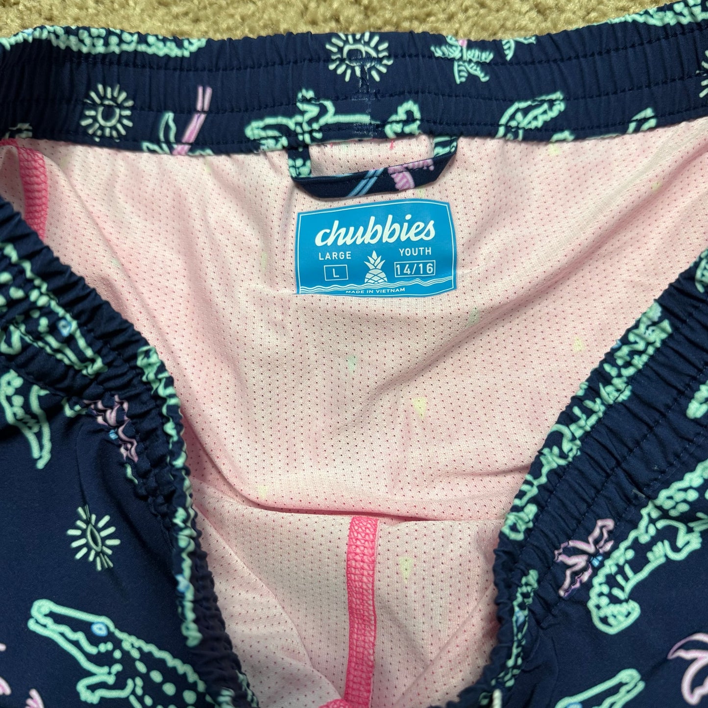 Chubbies The Neon Glades Lined Swim Short Boy Youth L