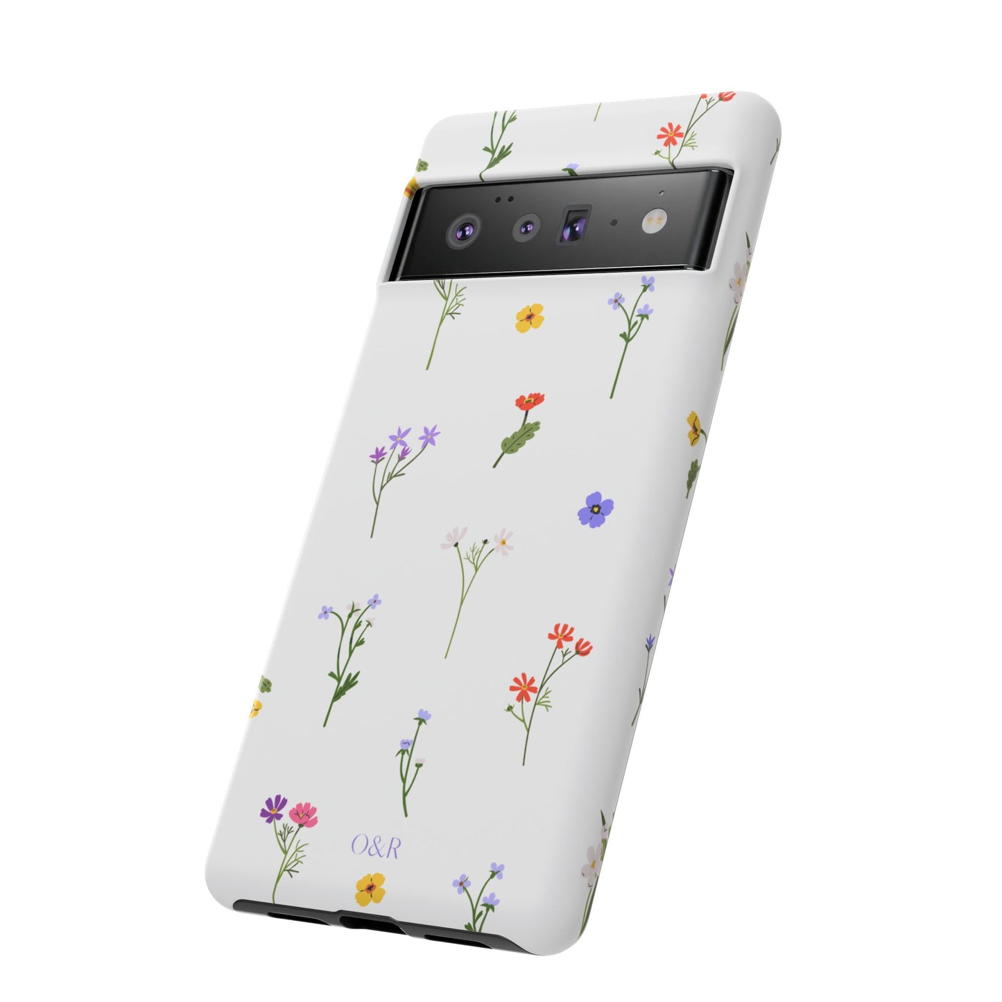 Wildflowers Floral Phone Case, Elegant Tough Case for iPhone, Flower Design, Gift for Her, Spring Accessory, Eco-Friendly Mobile Cover