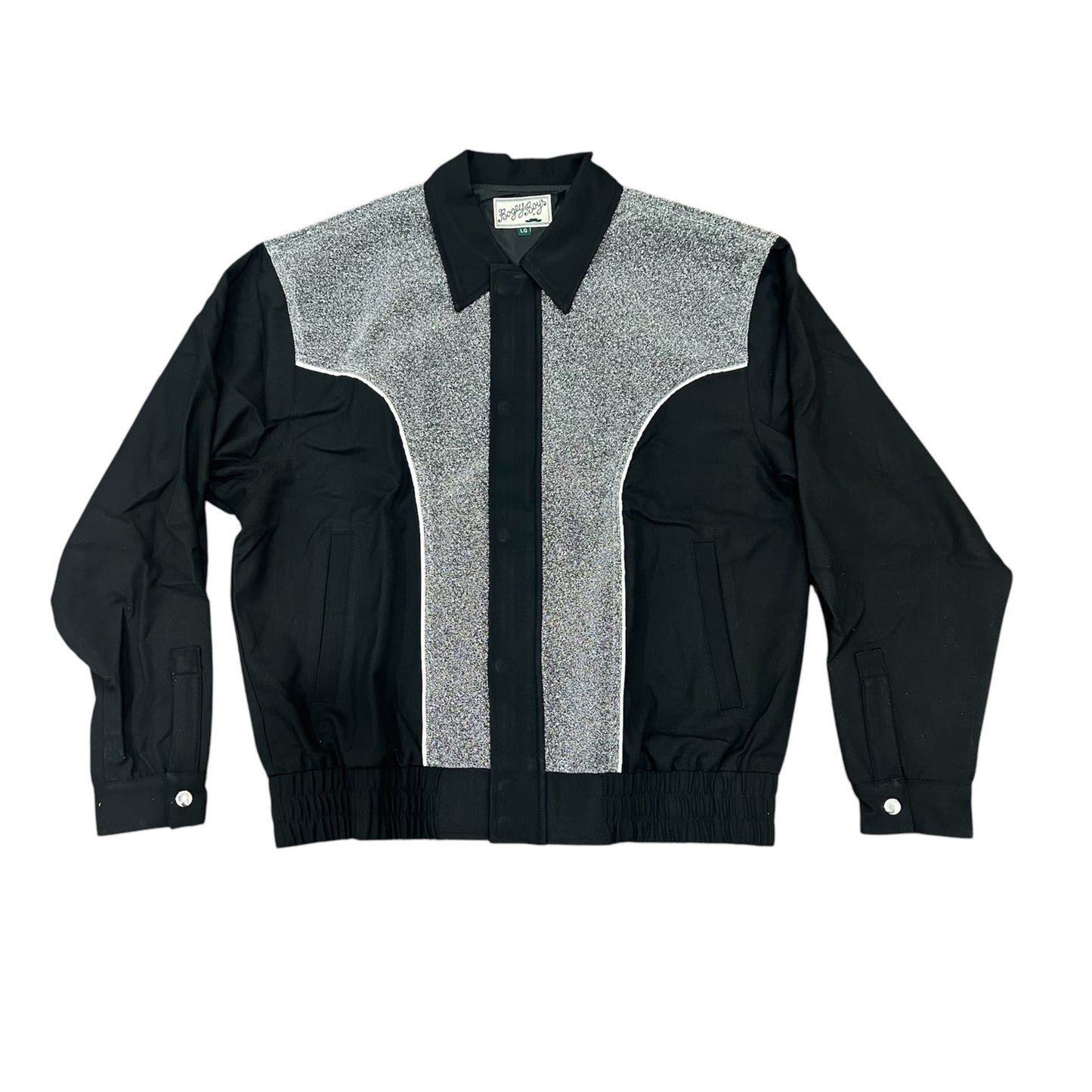 Bogey Boys Macklemore Men's Glitter Jacket Black Size L