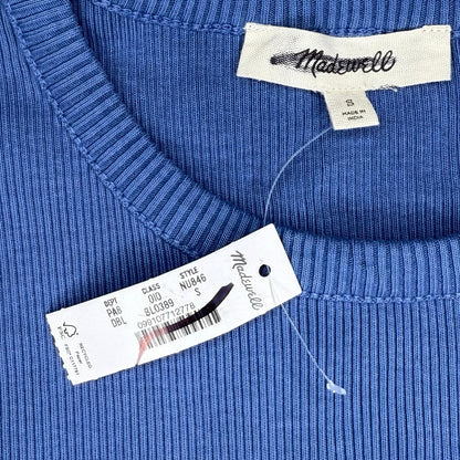 Madewell Garment-Dyed Ribbed Crewneck Pocket Tee Size S