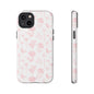 Pink Floral Phone Case - Elegant Protectors for iPhone, Girlfriend Gift, Mother's Day, Trendy Tech Accessories, Flower Pattern Cases