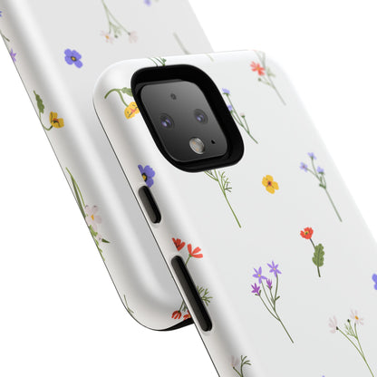 Wildflowers Floral Phone Case, Elegant Tough Case for iPhone, Flower Design, Gift for Her, Spring Accessory, Eco-Friendly Mobile Cover