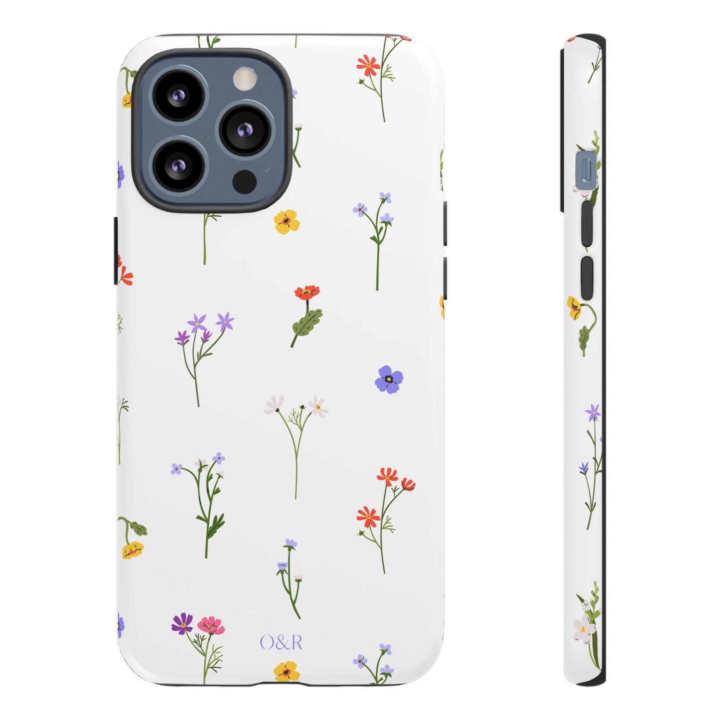 Wildflowers Floral Phone Case, Elegant Tough Case for iPhone, Flower Design, Gift for Her, Spring Accessory, Eco-Friendly Mobile Cover