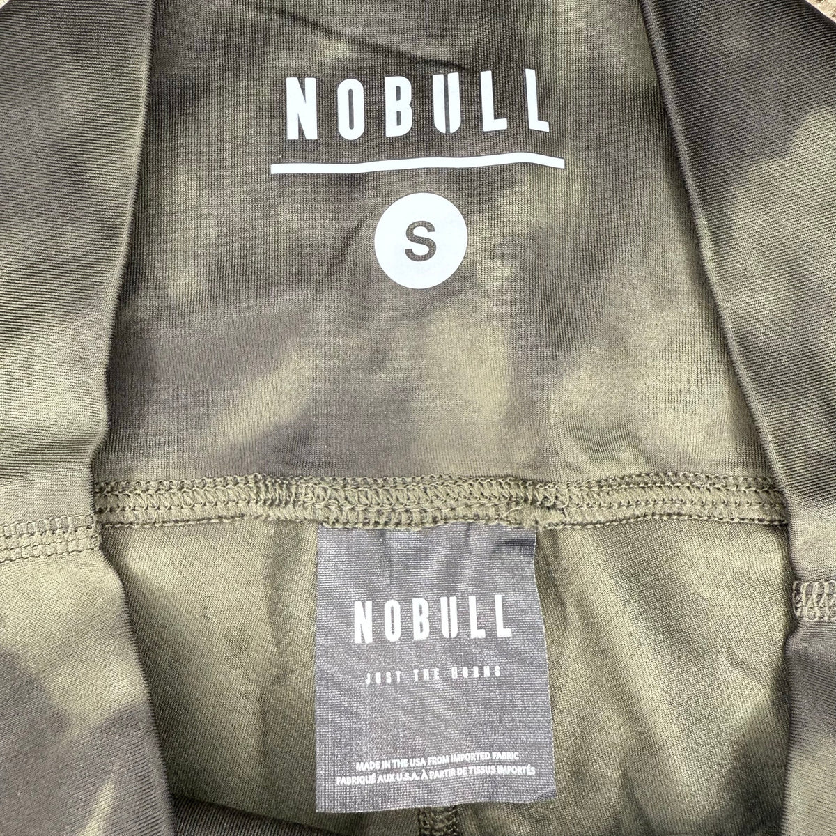 NOBULL High-Rise Matte Crop Tight Green and Black Tie Dye Size S