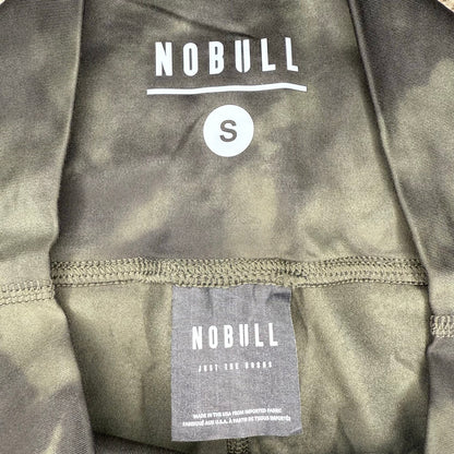 NOBULL High-Rise Matte Crop Tight Green and Black Tie Dye Size S