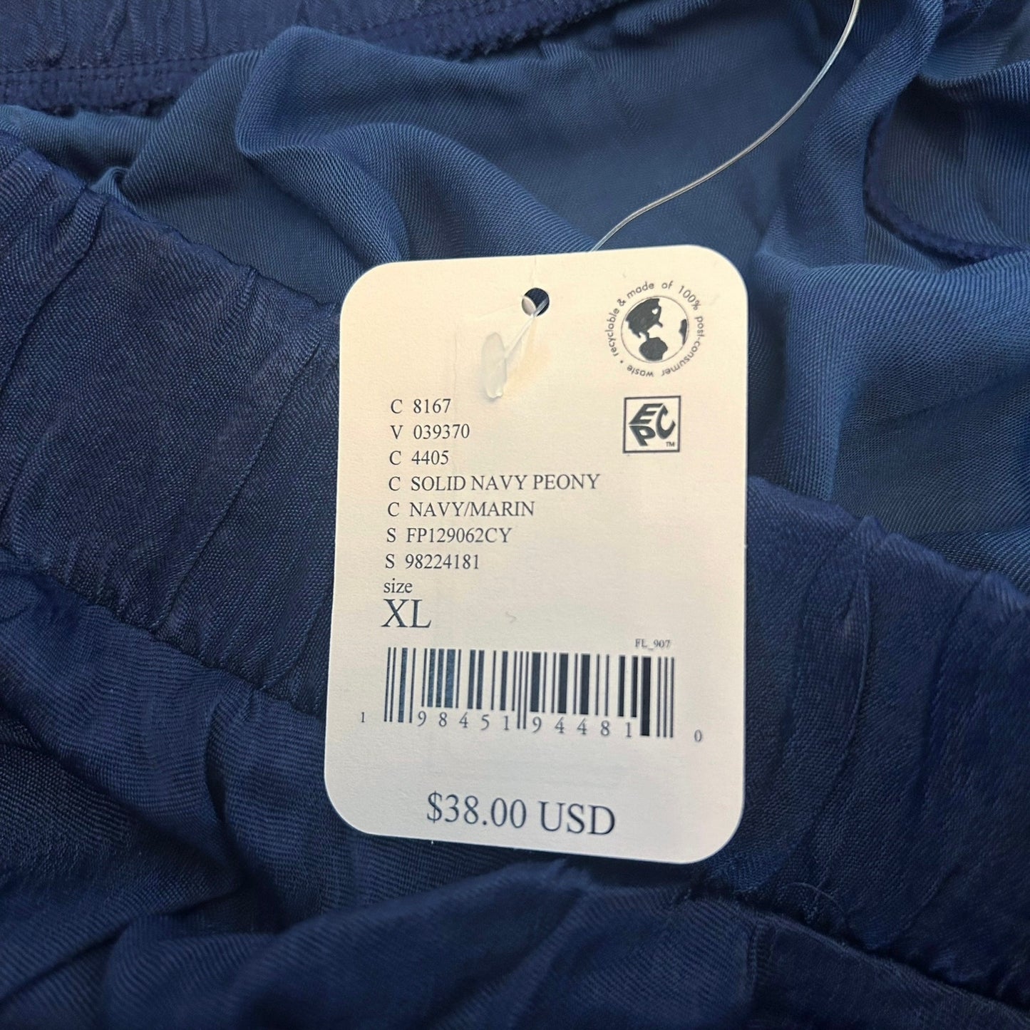 NWT Free People Intimately Morning Breeze Short in Navy Size XL