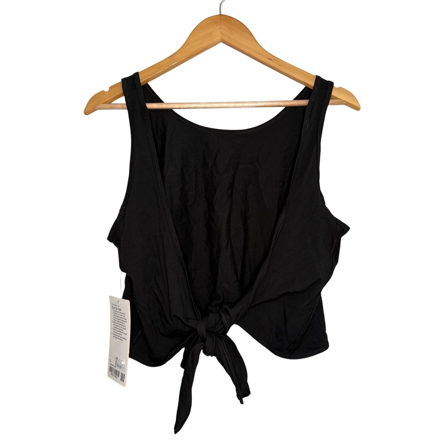 NWT Lululemon It’s A Tie Tank Top Black Size 8