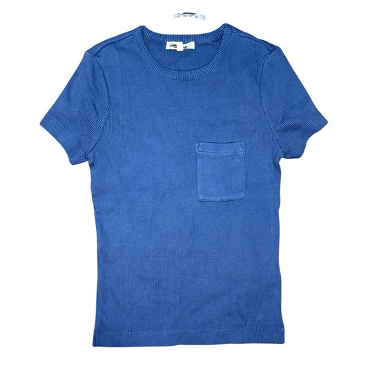 Madewell Garment-Dyed Ribbed Crewneck Pocket Tee Size S