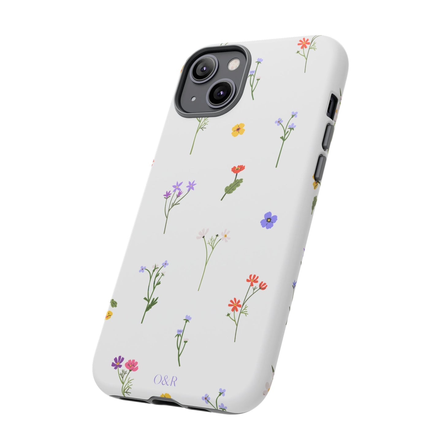 Wildflowers Floral Phone Case, Elegant Tough Case for iPhone, Flower Design, Gift for Her, Spring Accessory, Eco-Friendly Mobile Cover