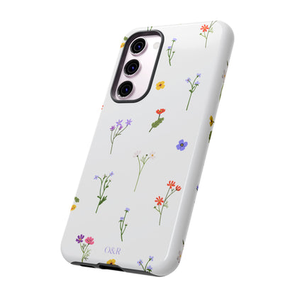 Wildflowers Floral Phone Case, Elegant Tough Case for iPhone, Flower Design, Gift for Her, Spring Accessory, Eco-Friendly Mobile Cover