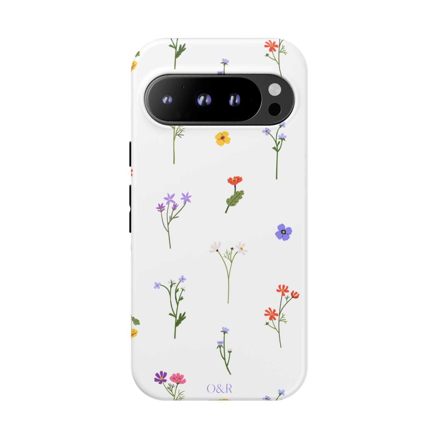 Wildflowers Floral Phone Case, Elegant Tough Case for iPhone, Flower Design, Gift for Her, Spring Accessory, Eco-Friendly Mobile Cover