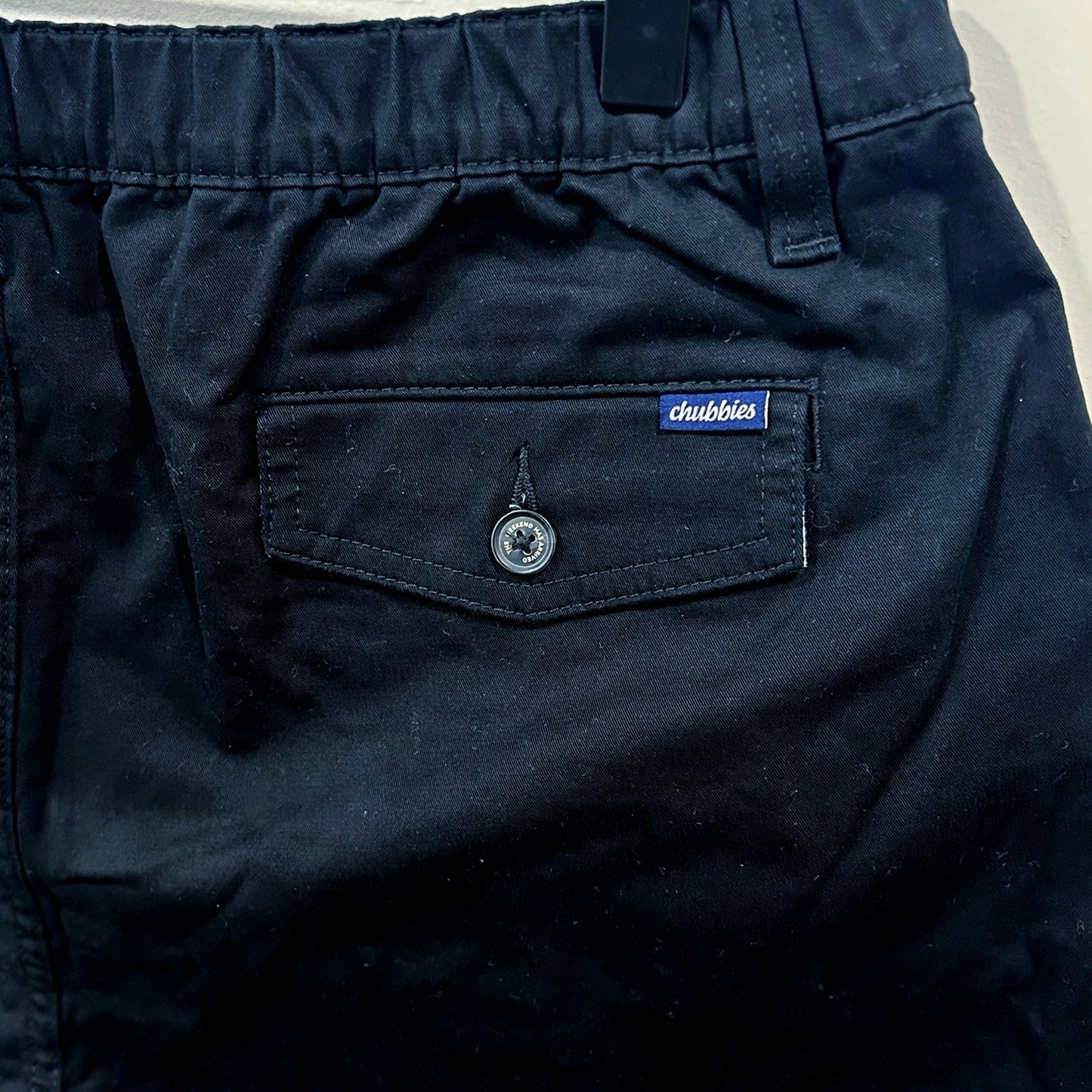 Chubbies The Dark N' Stormies 7" Originals Stretch Short Black Size L