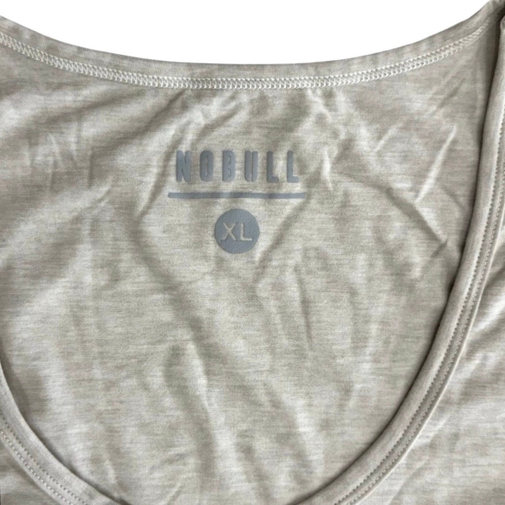 NOBULL Men's Limited Edition Boston Tank Top in Oatmeal Size XL