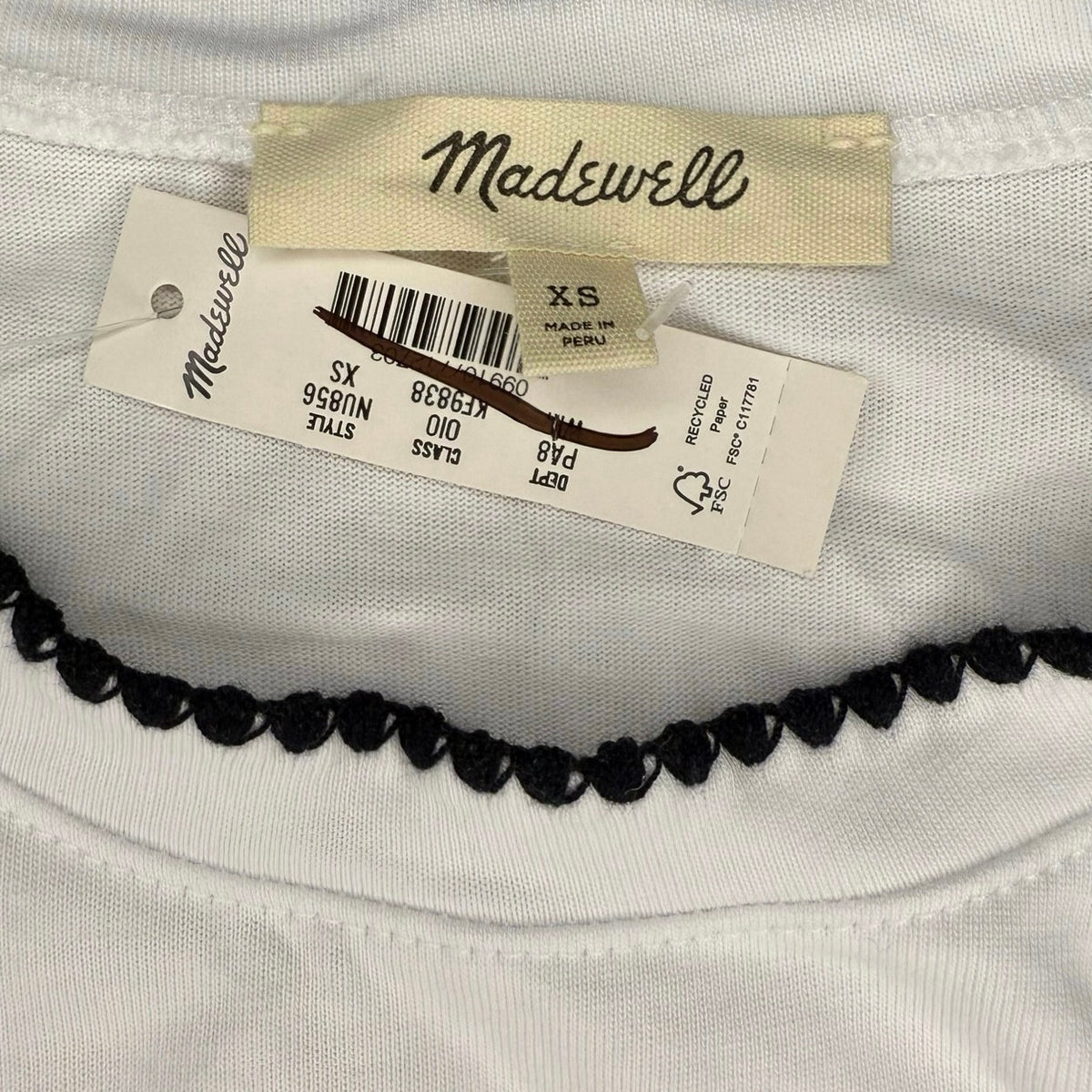 Madewell Side-Cinch Muscle Tee Size XS