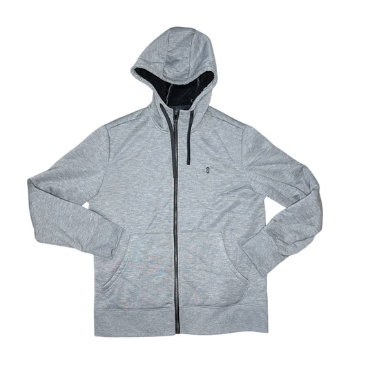 Free Country Men’s Hooded Zip Up Grey Size Medium