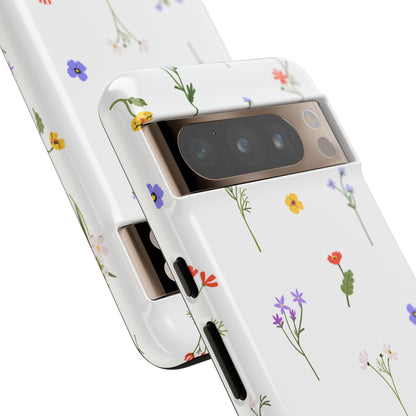 Wildflowers Floral Phone Case, Elegant Tough Case for iPhone, Flower Design, Gift for Her, Spring Accessory, Eco-Friendly Mobile Cover