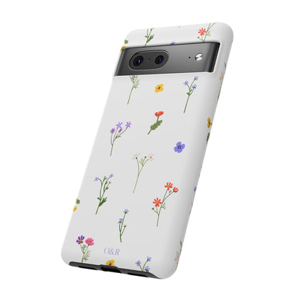 Wildflowers Floral Phone Case, Elegant Tough Case for iPhone, Flower Design, Gift for Her, Spring Accessory, Eco-Friendly Mobile Cover