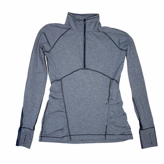Lululemon Kriss Cross 1/2 Zip Grey Size 10