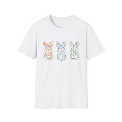 Groovy Bunny Easter Unisex T-Shirt, Hippie Rabbit Tee, Spring Bunny Shirt, Colorful Easter Outfit