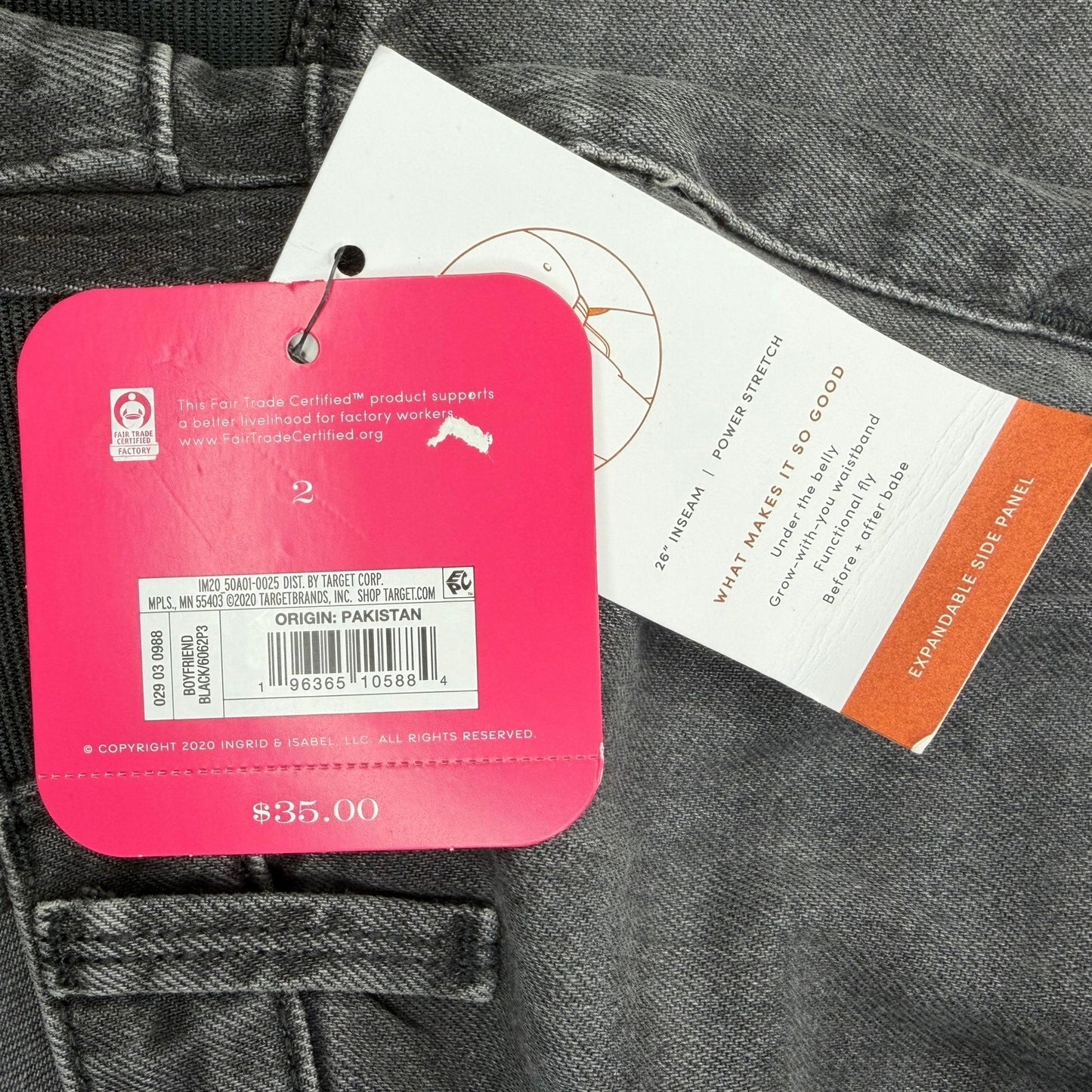 Isabel Maternity by Ingrid & Isabel Boyfriend Maternity Jeans Size 2