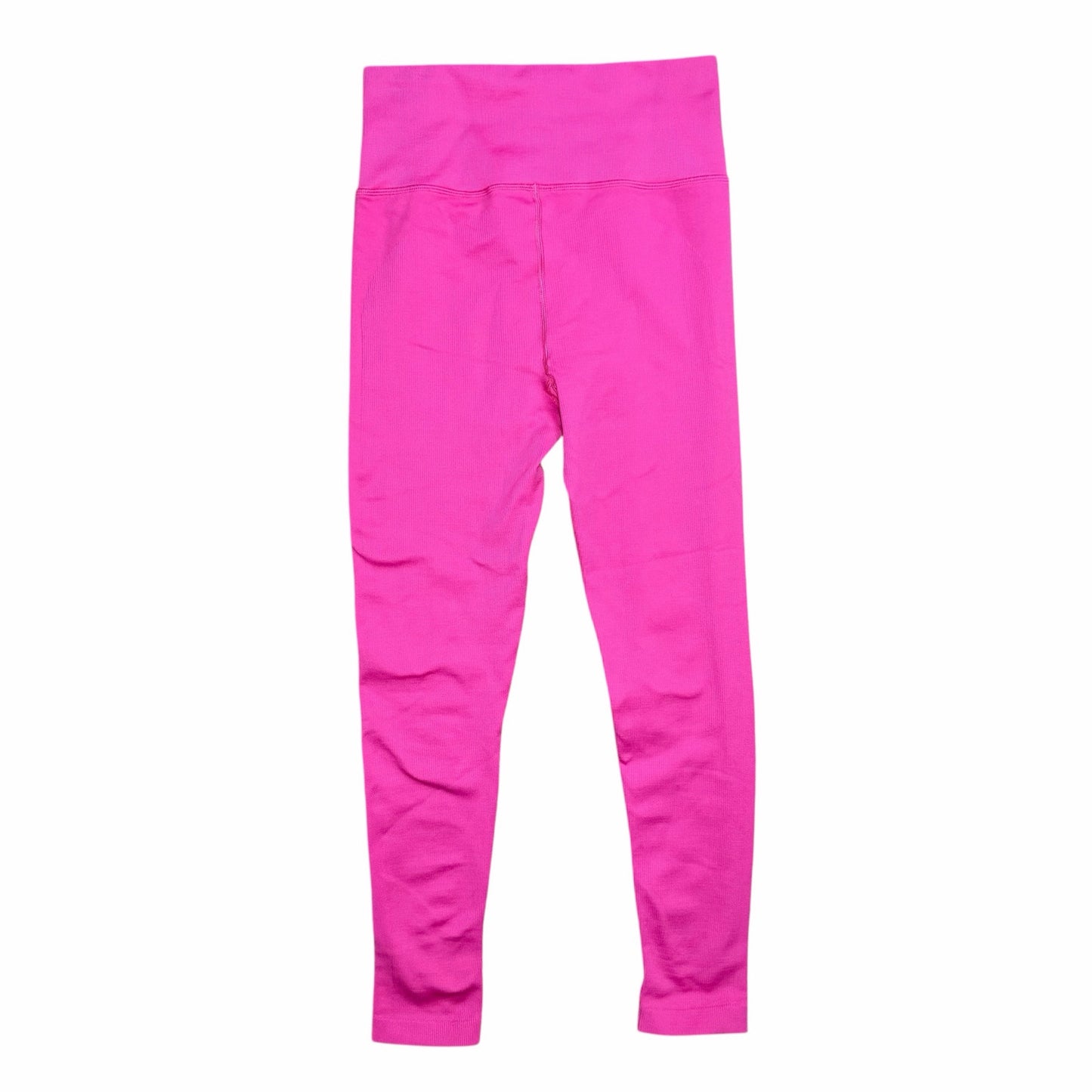 Athleta Aurora Ribbed Seamless High Rise Tight Leggings Hot Pink Size M