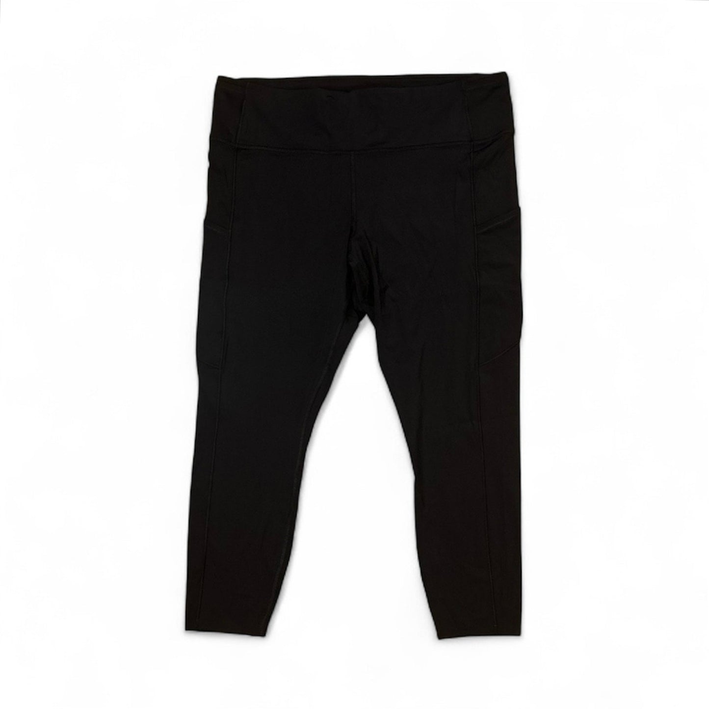 Lululemon Fast & Free 7/8 Tight II *Non-Reflective Nulux 25" Black Size 20