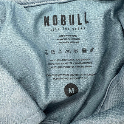 NOBULL Men’s Lightweight Textured Polo Slate Blue Camo Size M
