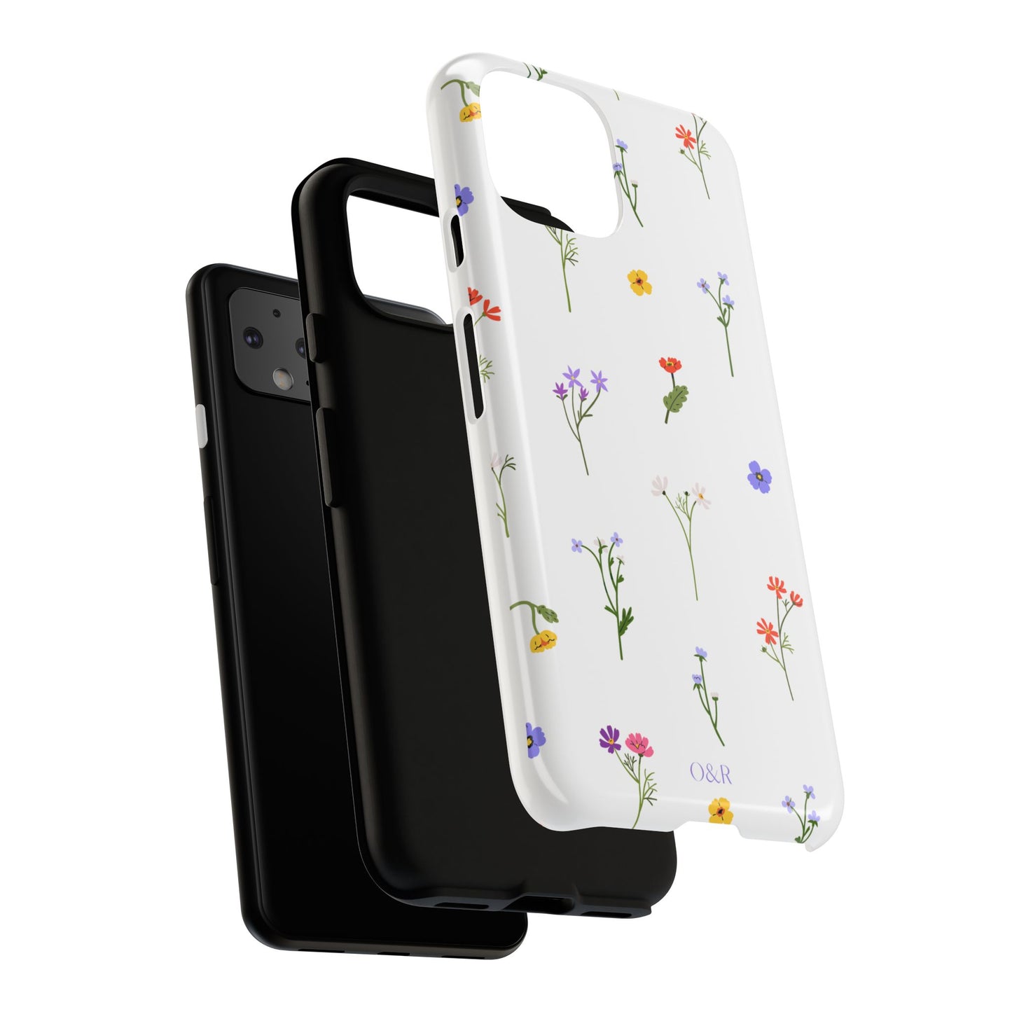 Wildflowers Floral Phone Case, Elegant Tough Case for iPhone, Flower Design, Gift for Her, Spring Accessory, Eco-Friendly Mobile Cover