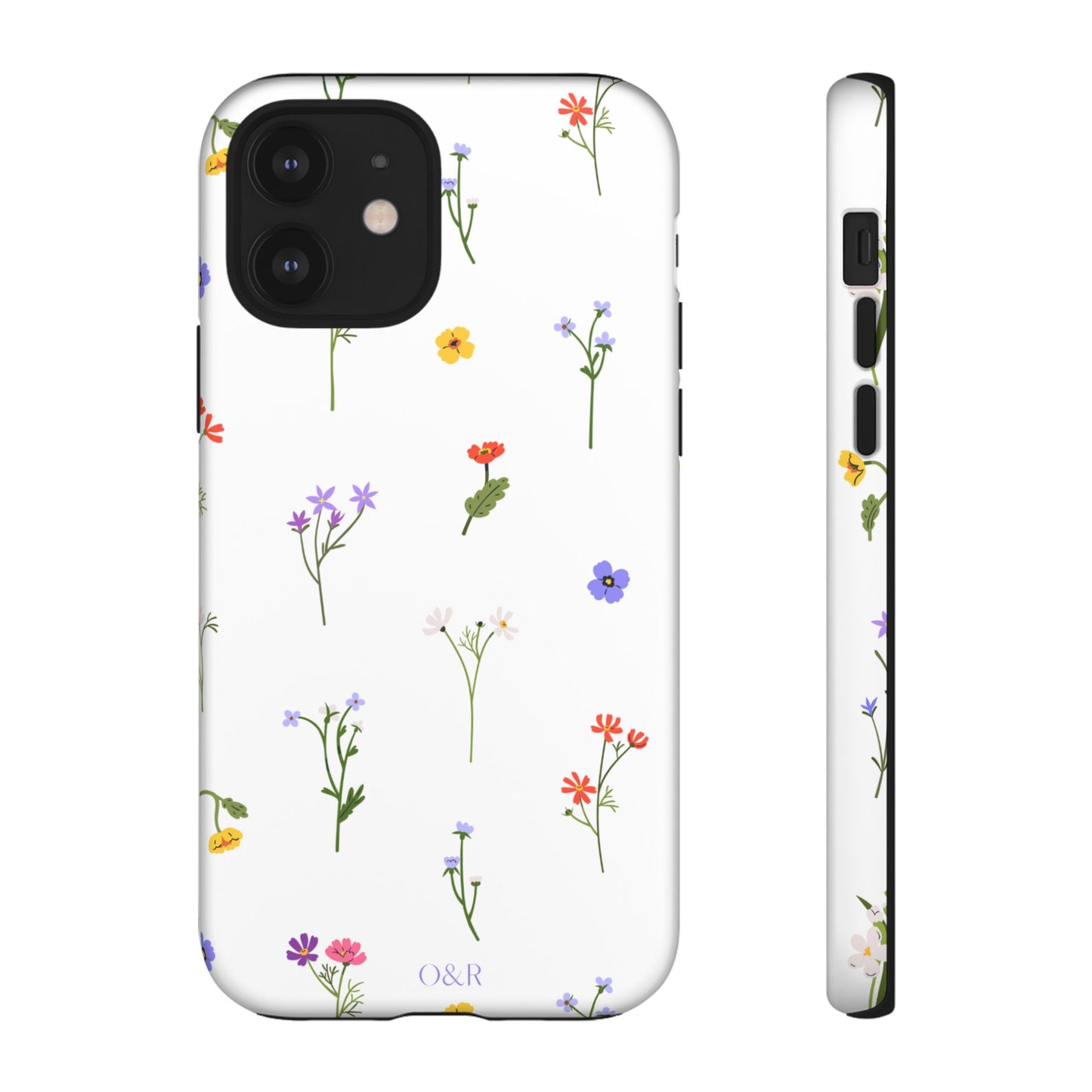 Wildflowers Floral Phone Case, Elegant Tough Case for iPhone, Flower Design, Gift for Her, Spring Accessory, Eco-Friendly Mobile Cover