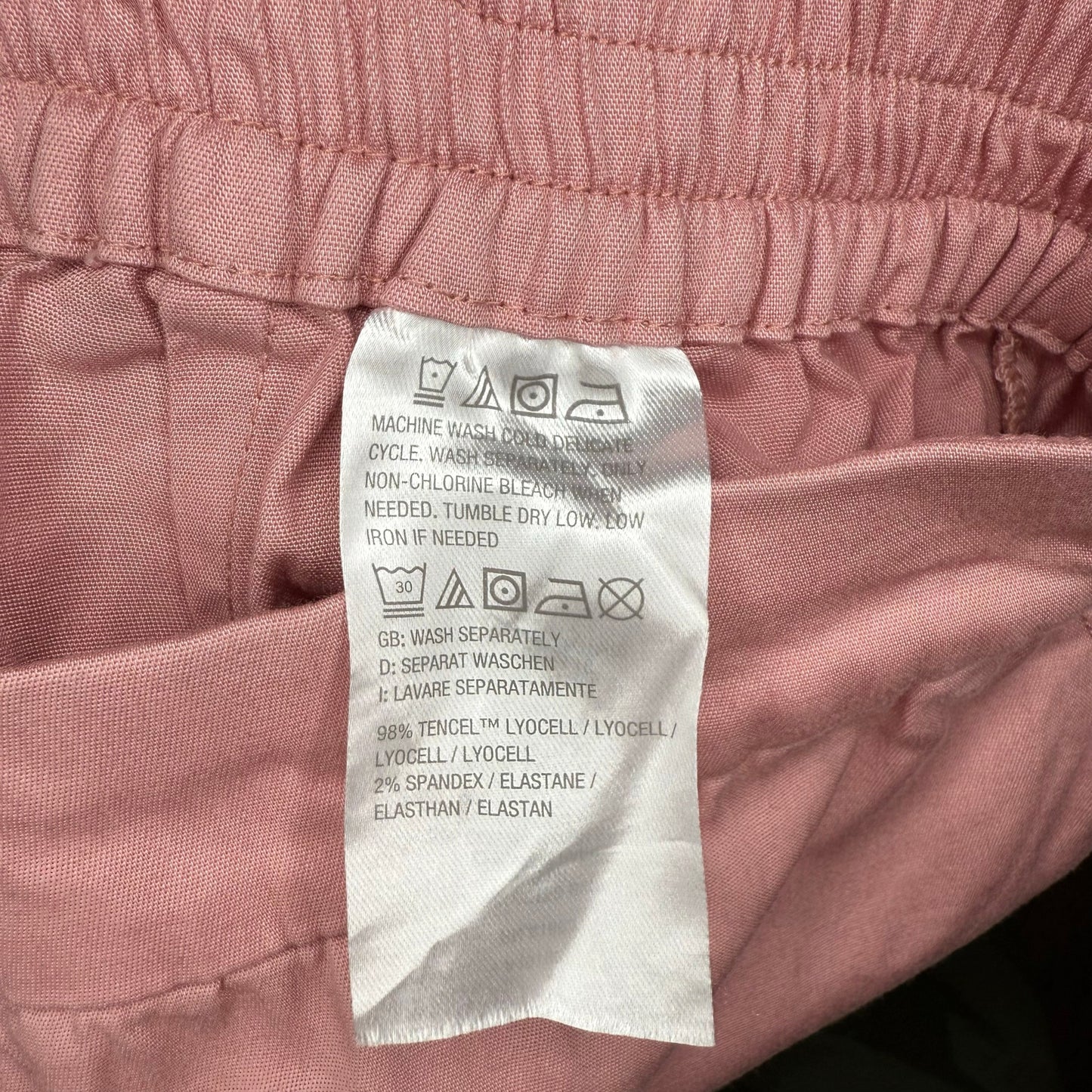 Isaac Mizrahi Live! True Denim Chambray Pants Dusty Pink 12