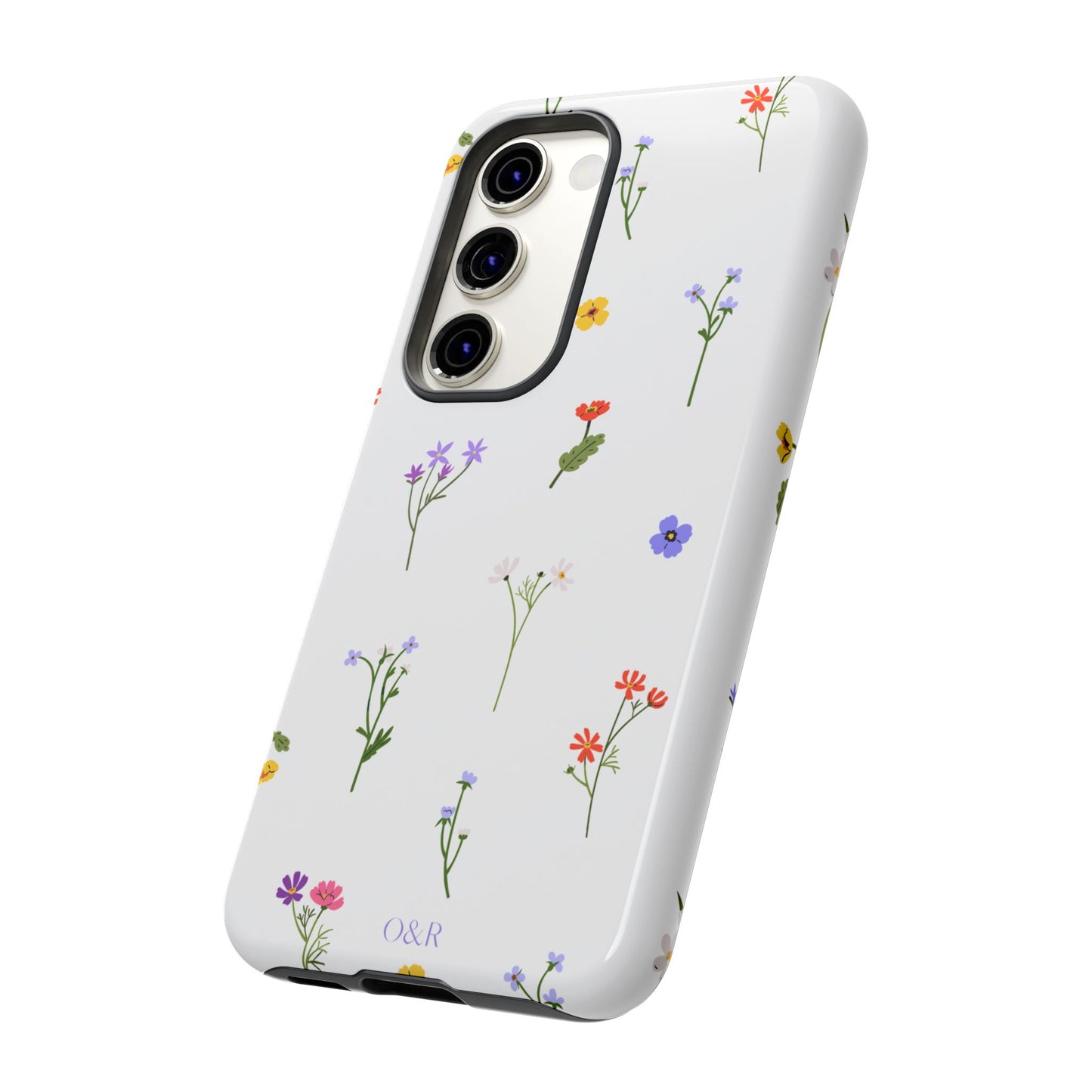 Wildflowers Floral Phone Case, Elegant Tough Case for iPhone, Flower Design, Gift for Her, Spring Accessory, Eco-Friendly Mobile Cover