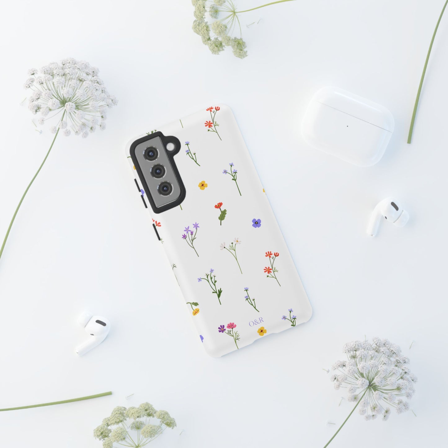 Wildflowers Floral Phone Case, Elegant Tough Case for iPhone, Flower Design, Gift for Her, Spring Accessory, Eco-Friendly Mobile Cover