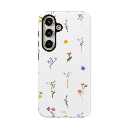 Wildflowers Floral Phone Case, Elegant Tough Case for iPhone, Flower Design, Gift for Her, Spring Accessory, Eco-Friendly Mobile Cover