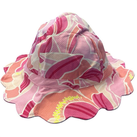 Janie and Jack Peony Print Bucket Hat Girls Size 4-5