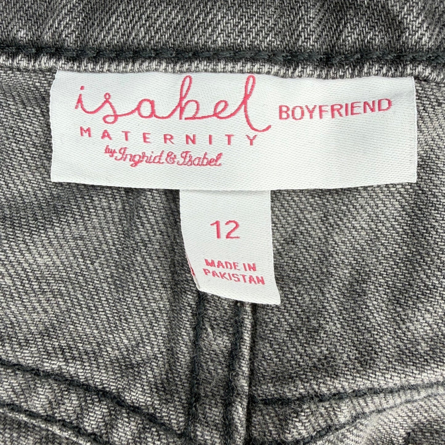 Isabel Maternity by Ingrid & Isabel Boyfriend Maternity Jeans Black Size 12