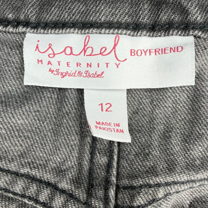 Isabel Maternity by Ingrid & Isabel Boyfriend Maternity Jeans Black Size 12