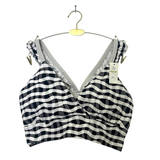 Offline By Aerie Real Me Xtra Ruffle Sports Bra Gingham Size M