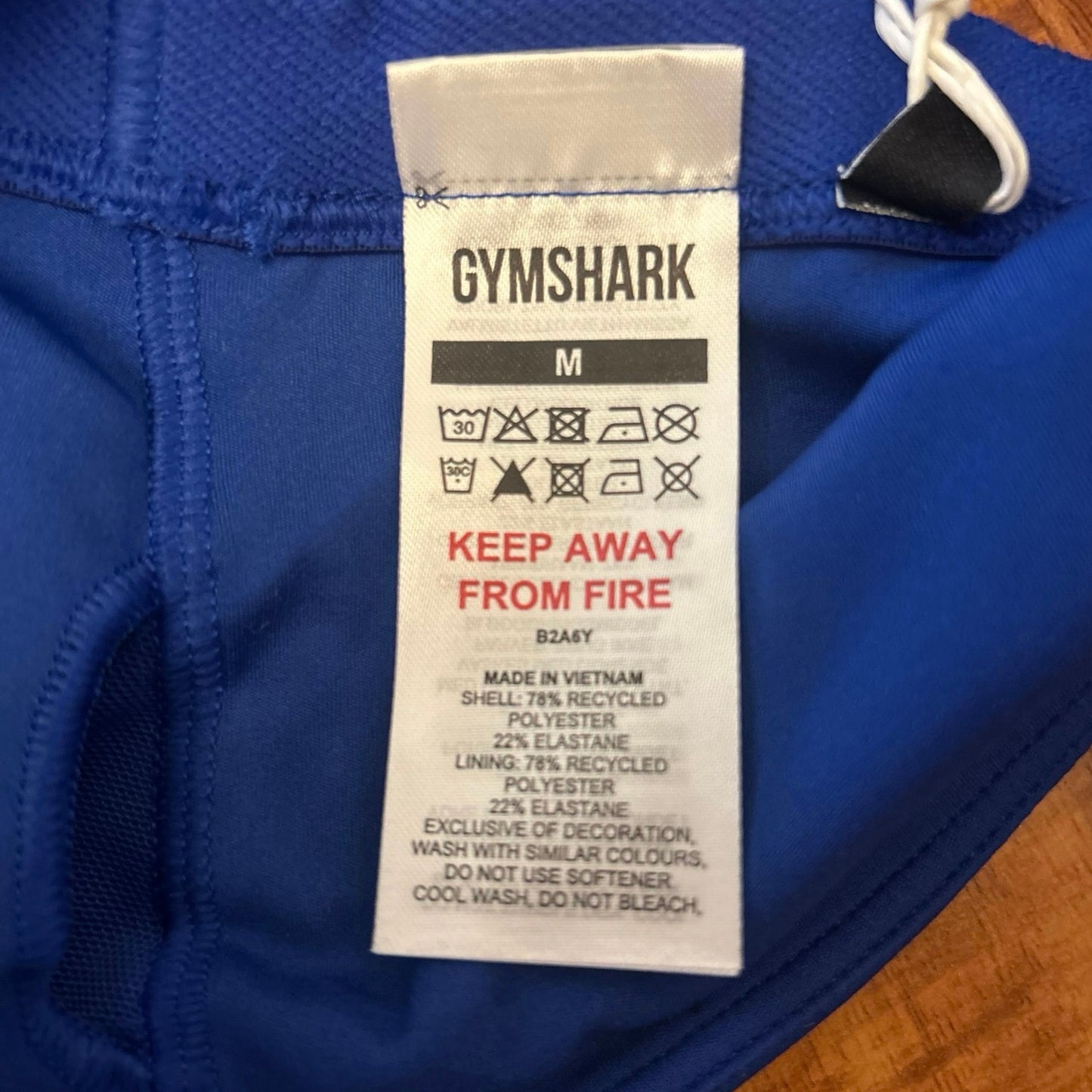Gymshark Bandeau Sports Bra Cobalt Blue Size M