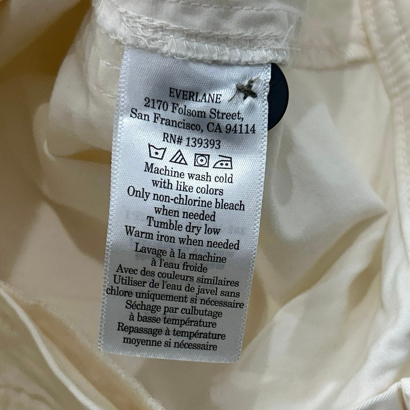 Everlane Carpenter Pants in Off White Size 0