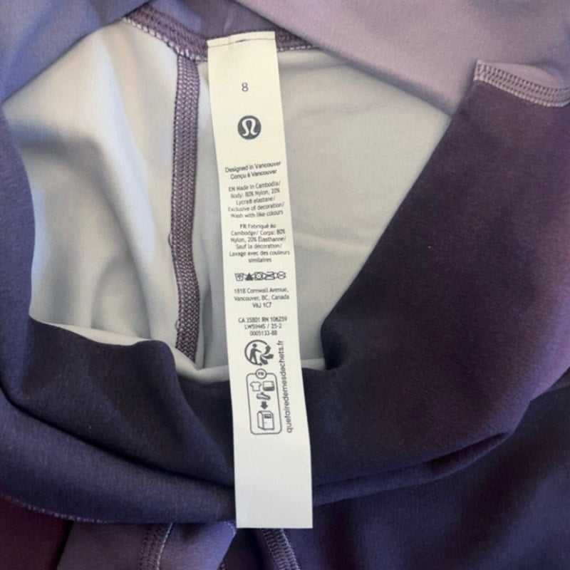 Lululemon Align No Line™ High-Rise Pant 28" Aurora Haze Purple Multi Size 8