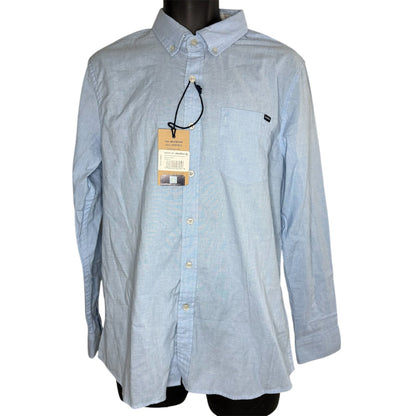 Chubbies Long Sleeve Oxford The Buttoned Up Blue Size M