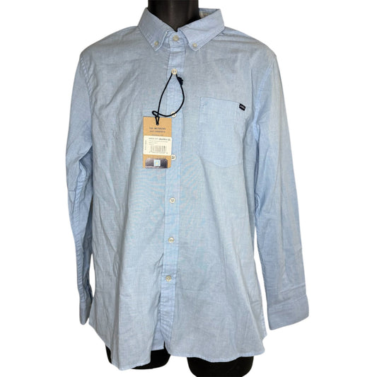 Chubbies Long Sleeve Oxford The Buttoned Up Blue Size M