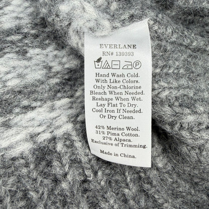Everlane Cloud Checkered Turtleneck Sweater Size XS