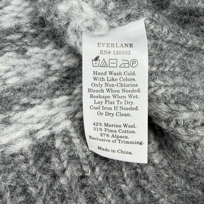 Everlane Cloud Checkered Turtleneck Sweater Size XS
