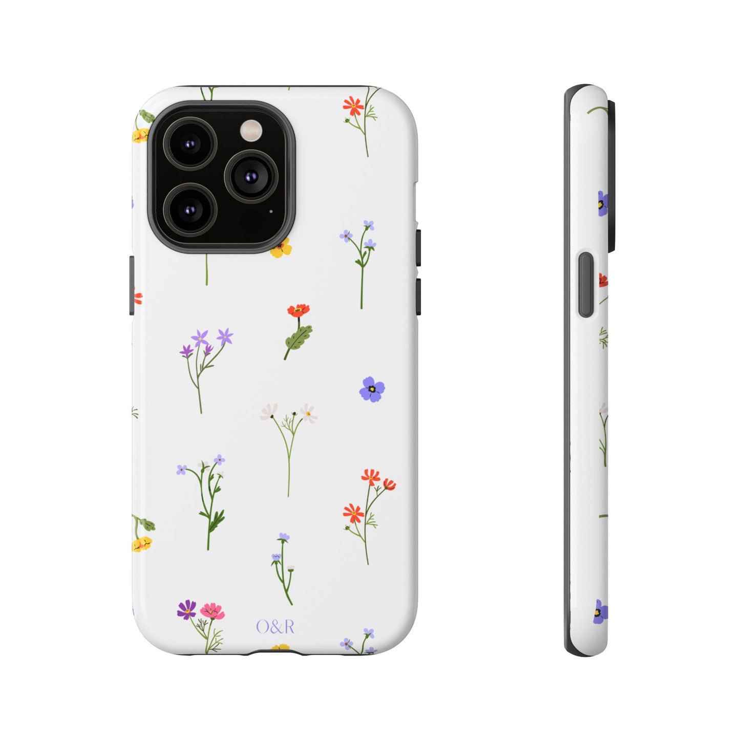 Wildflowers Floral Phone Case, Elegant Tough Case for iPhone, Flower Design, Gift for Her, Spring Accessory, Eco-Friendly Mobile Cover