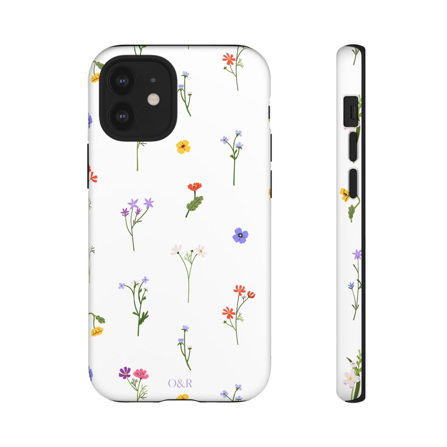 Wildflowers Floral Phone Case, Elegant Tough Case for iPhone, Flower Design, Gift for Her, Spring Accessory, Eco-Friendly Mobile Cover